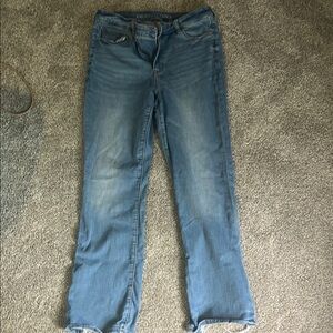 American Eagle High Rise Skinny Kick Size 12 Regular Women's Blue Jeans
